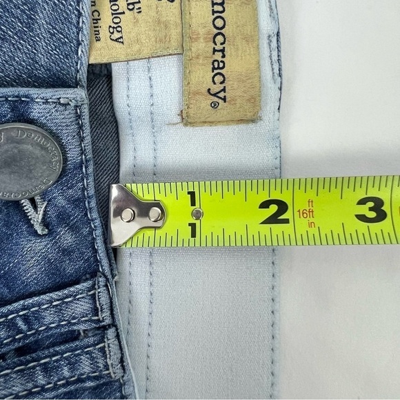 Democracy “Ab” Technology Women’s Jeans Sz 10 Blue 2” Elastic Waist Flaw/Pucker - Picture 14 of 14